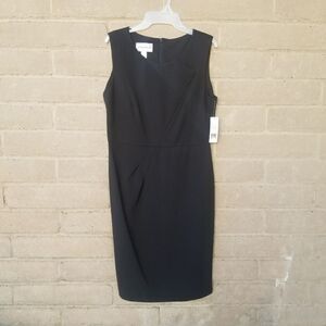 DONNA MORGAN BLACK SLEEVELESS A-LINE DRESS. SZ 12